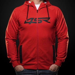 4SR Pánská mikina Logo Zip Red
