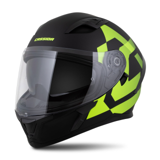přilba Orbit Grind, CASSIDA  černá matná žlutá fluo