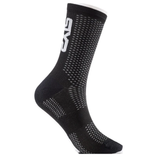 SIXS SHORT LOGO V2 ponožky carbon/černá 
