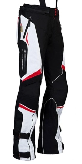 MBW Dámské textilní moto kalhoty EVELIN red 