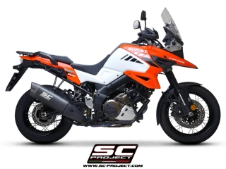 SC-PROJECT Titanový výfuk Adventure, matně černý, Suzuki V-STROM 1050 XT (20-25) E5