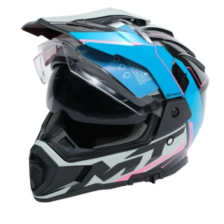 Enduro helma CFMOTO MT černá modrá růžová