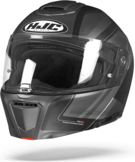 HJC výklopná přilba RPHA 90 TANISK - black matt/grey
