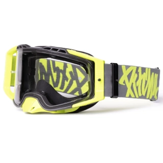 Moto brýle PITCHA Furious grey/fluo - clear
