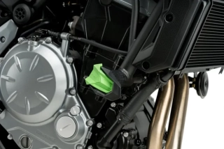 Padací rámy protektory PUIG R19 Zelené - Kawasaki Z500 2024-