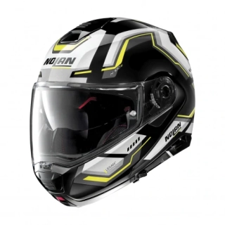 NOLAN Výklopná moto přilba N100-5 Upwind Glossy Black N-Com 62