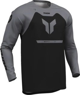 Pánský moto dres THOR Ridemode Menace Jersey černá/šedá
