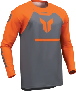 Dětský moto dres THOR Youth Ridemode Menace Jersey oranžová/antracitová
