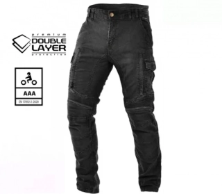 TRILOBITE pánské kalhoty 25604 AAA ACID SCRAMBLER DOUBLELAYER SLIM FIT černé 