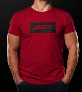 4SR Tričko Logo Carbon Red