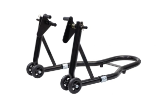 ZVEDÁK / STOJAN NA MOTOCYKL BIKETEC PRO PRO PŘEDNÍ KOLO, ČERNÝ