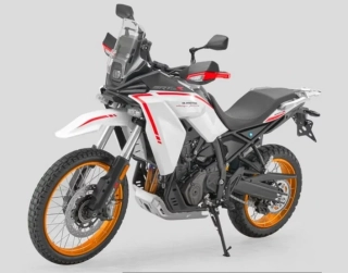 QJMOTOR SRT450SX white + kufry zdarma