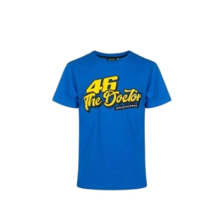 Dětské triko VR46 VALEYELLOW modré 