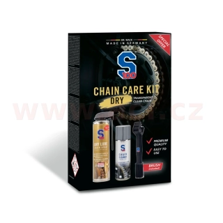 S100 sada péče o řetěz vč. transparentního maziva - Chain Care Kit (Dry Lube)