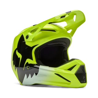 Pánská moto helma FOX V1 Shield žlutá fluo