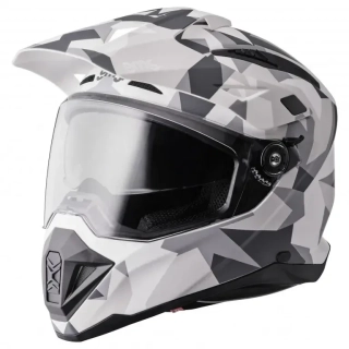 GMS enduro přilba ADVENTUS CAMO matná bílo-šedo-maskáčová