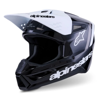 ALPINESTARS přilba S-M3 RADIUM černá/bílá/šedá