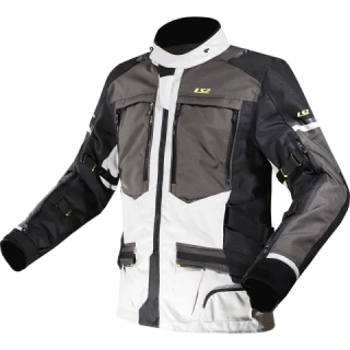 LS2 NORWAY MAN JACKET BLACK GREY YELLOW
