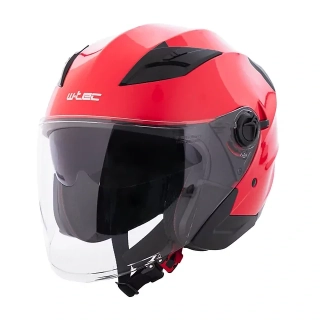 W-TEC Otevřená moto přilba Barcela Carmesi červená