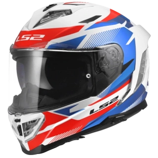 LS2 integrální přilba FF818 STORM III KOMAI White Blue Red