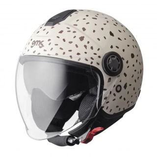 GMS Otevřená moto přilba GELATO stracciatella