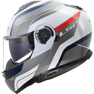 LS2 výklopná přilba FF908 STROBE II MONZA WHITE BLUE RED-06 