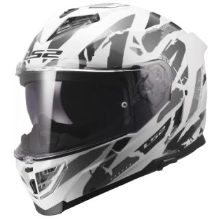 LS2 integrální helma FF818 STORM III KAOS WHITE GREY