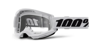 100% brýle STRATA 2 NEW, BÍLÉ, ČIRÉ PLEXI