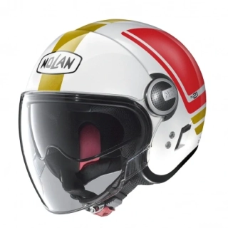 NOLAN Otevřená moto helma Nolan N21 Visor Flybridge Metal White 67