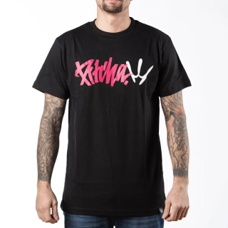 PITCHA Tričko CAMEL TOE black pink