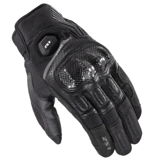 LS2 Pánské textilní moto rukavice ATOM MAN GLOVES BLACK