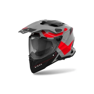 AIROH Enduro moto přilba COMMANDER 2 REVEAL matná červená fluo