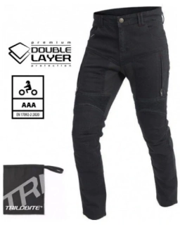 TRILOBITE pánské kalhoty PARADO DOUBLELAYER AAA SLIM FIT černé