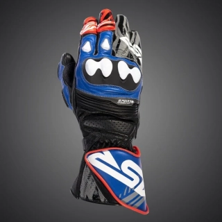 4SR Pánské kožené moto rukavice SPORT CUP PLUS EVO BLUE