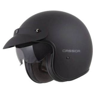 CASSIDA otevřená moto přilba Oxygen 2.0 solid černá matná/tmavě šedá