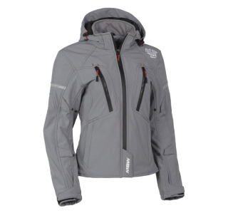 MBW Dámská softshell moto bunda HANA stone grey