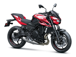 KAWASAKI Z650 S MY27  Candy Persimmon Red / Metallic Carbon Gray