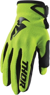 THOR motokrosové rukavice SECTOR MX S20 fluo žluté