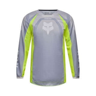 FOX dětský dres 180 FRAME šedá/fluo žlutá