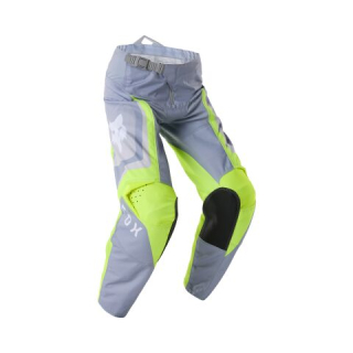 FOX dětské MX kalhoty 180 FRAME šedá/fluo žlutá