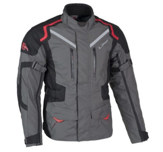 MBW pánská textilní moto bunda ADVENTURE PRO šedá/červená