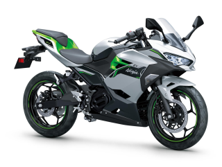 KAWASAKI Ninja e-1 Metallic Bright Silver / Metallic Matte Lime Green / Ebony