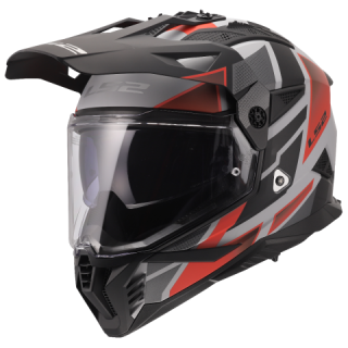 LS2 Enduro moto přilba MX702 PIONEER II BLOCK GREY RED-06