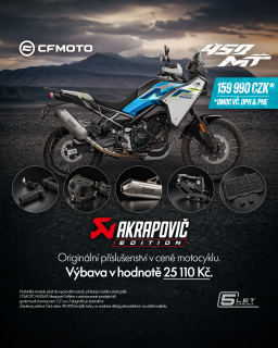 CFMOTO 450MT-R Nebula Black Akrapovič edition
