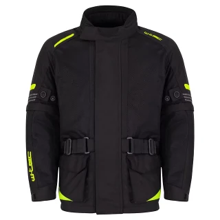 W-TEC dětská rostoucí letní moto bunda PINAPOCO černá/fluo